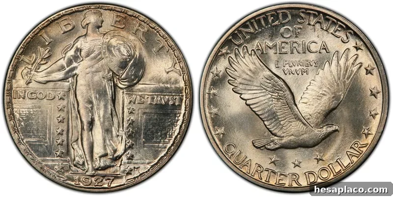 1927 S Standing Liberty Quarter
