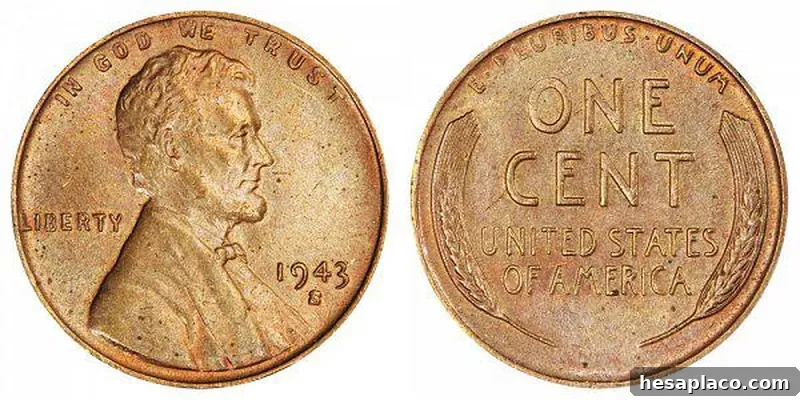 1943-S Bronze penny