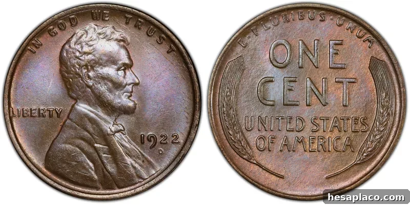 1922 D penny