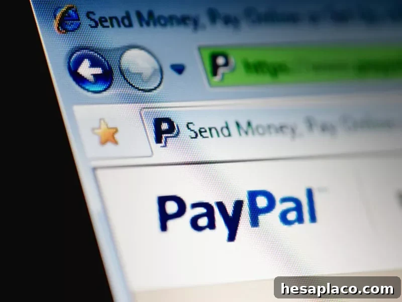 PayPal website