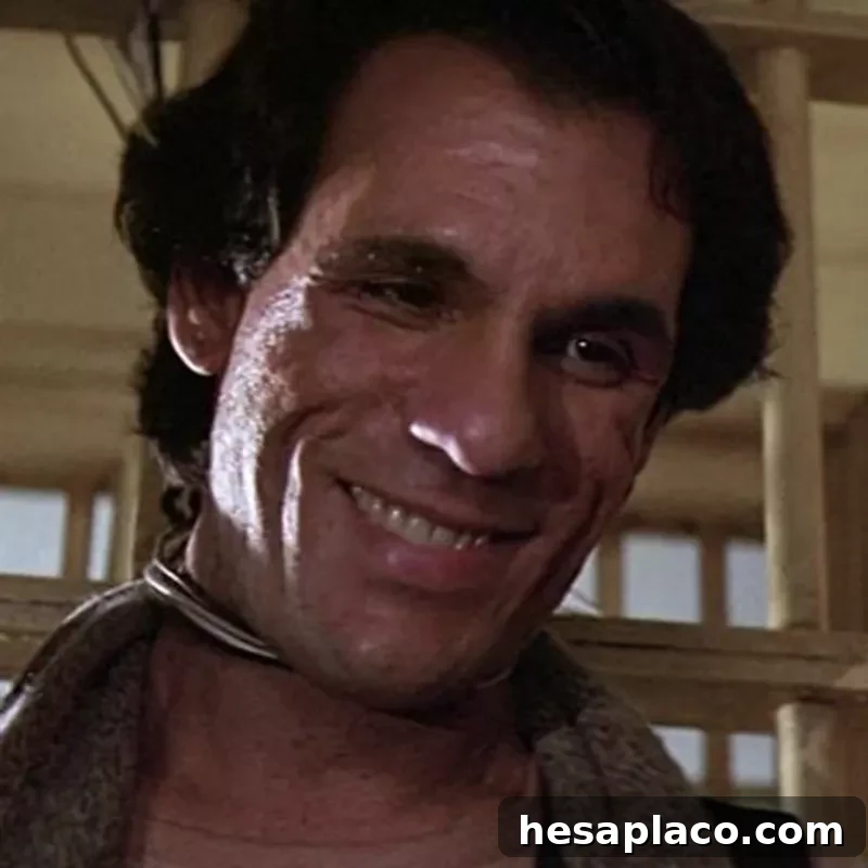 Robert Davi as the villainous Jake Fratelli in The Goonies