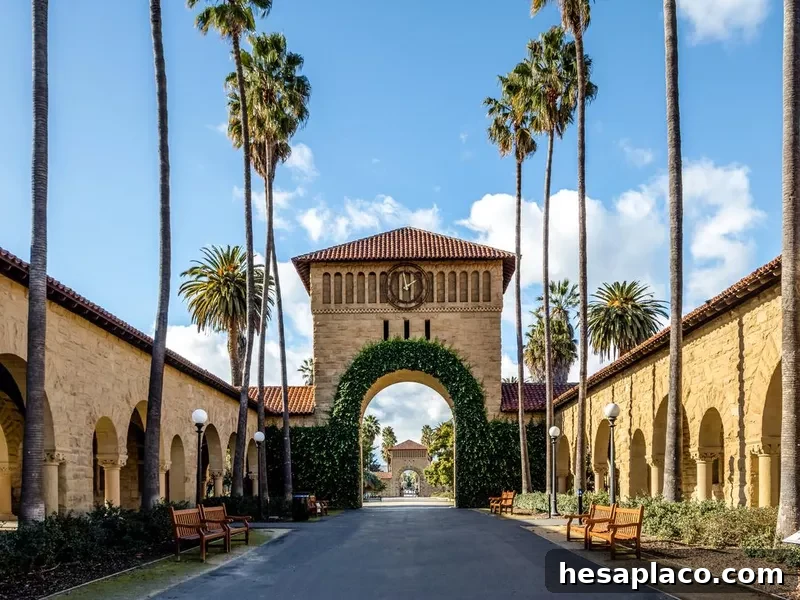 Stanford University campus in Palo Alto, California