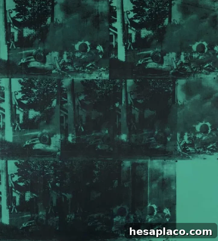 Green Car Crash (Green Burning Car I)