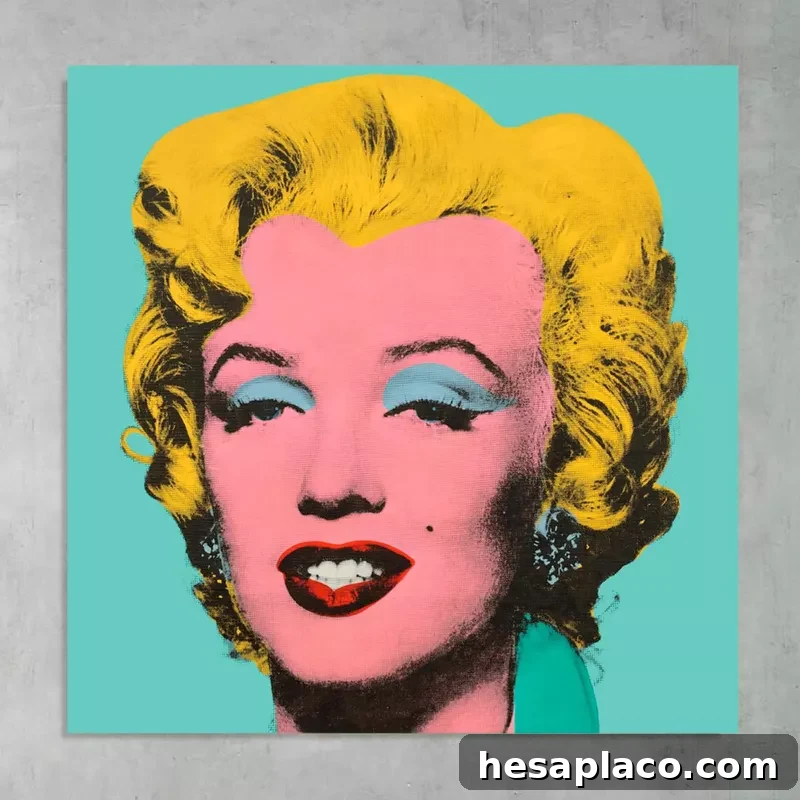Turquoise Marilyn Reproduction