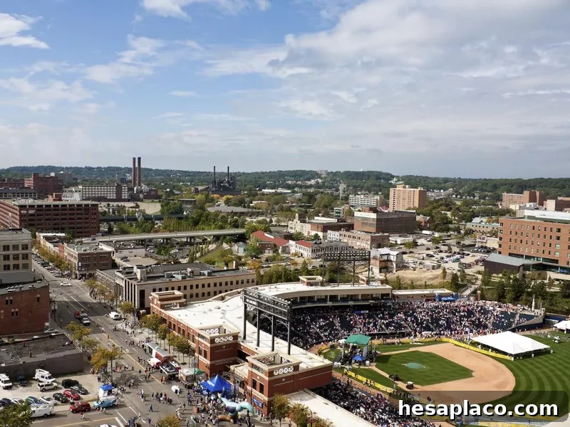 Aerial photo of Akron