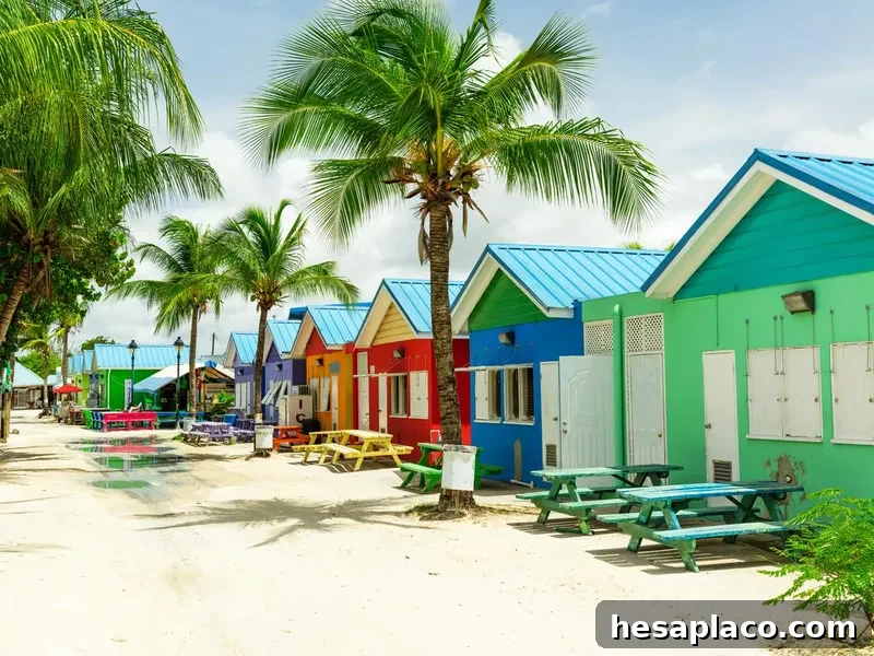 Colourful houses on Barbados