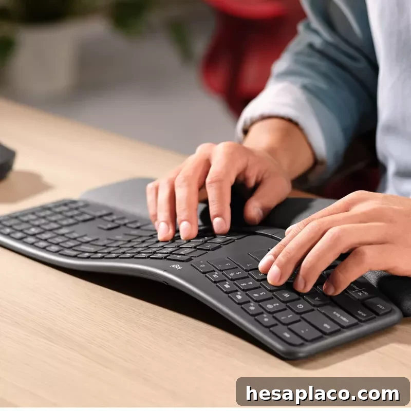 Logitech K860 egonomic keyboard