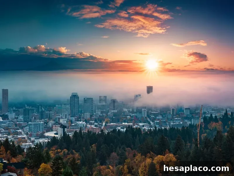 Portland downtown skyline