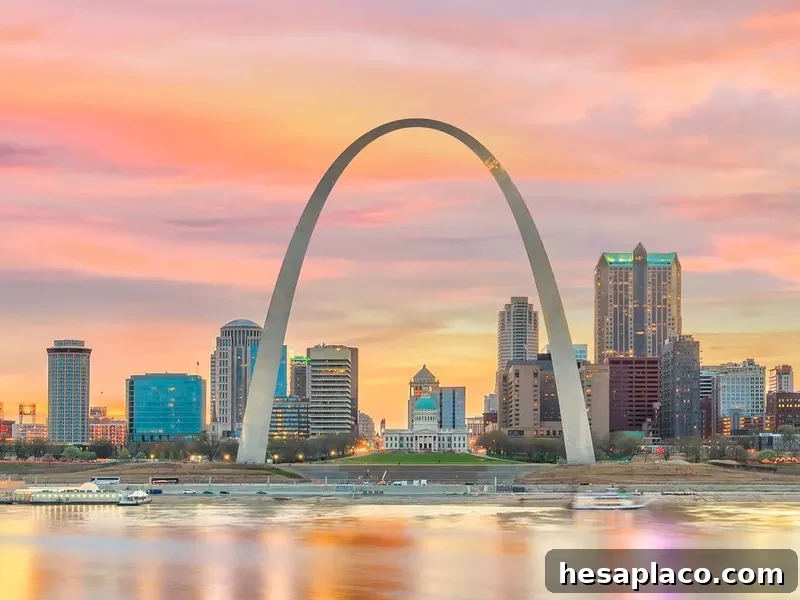 St. Louis downtown city skyline