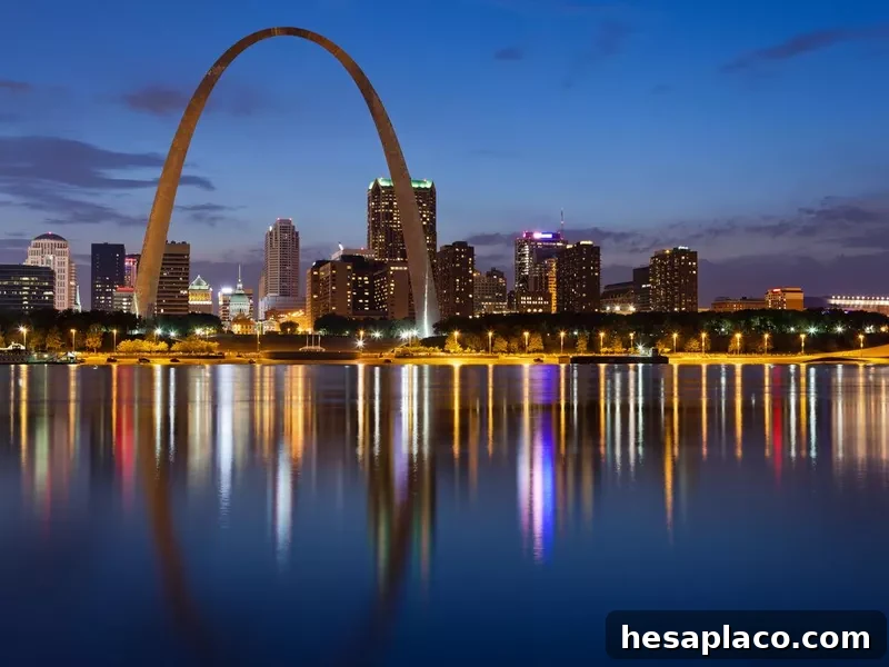 City of St. Louis skyline.