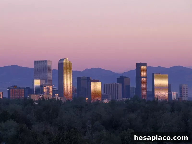 Denver Skyline at sunrise