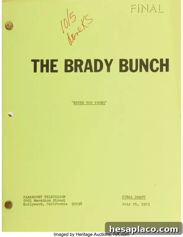 Never Too Young episode script