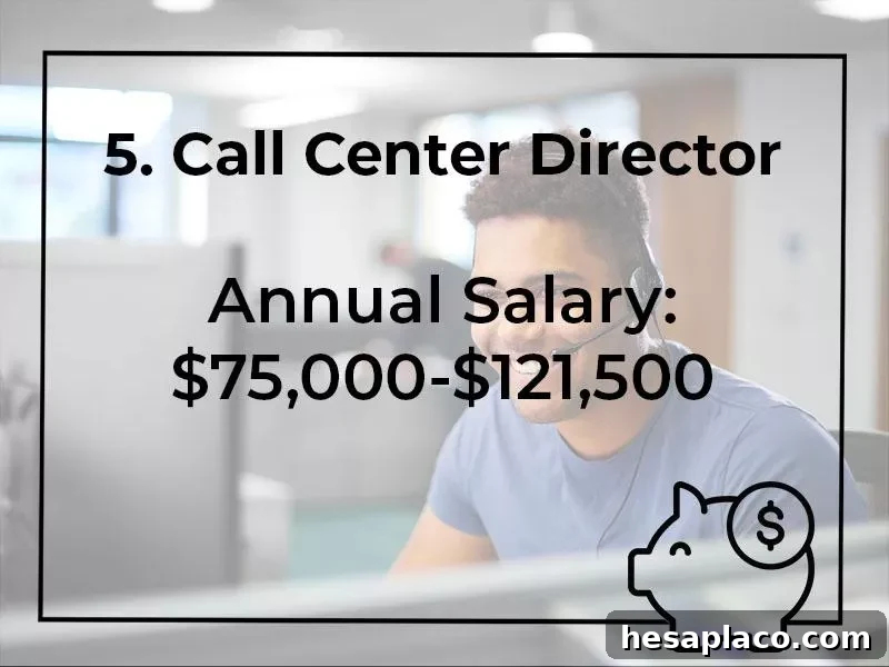 15 Highest Paying Consumer Services Jobs Ranked 12 Call Center Director