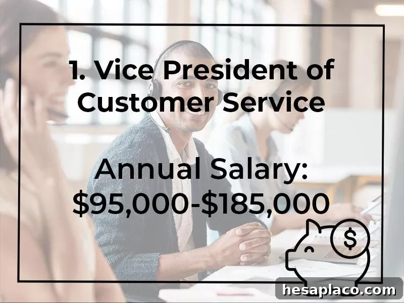 15 Highest Paying Consumer Services Jobs Ranked 16 Vice President of Customer Service