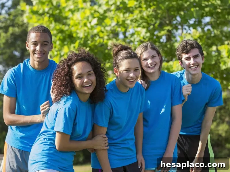 Teen camp counselors
