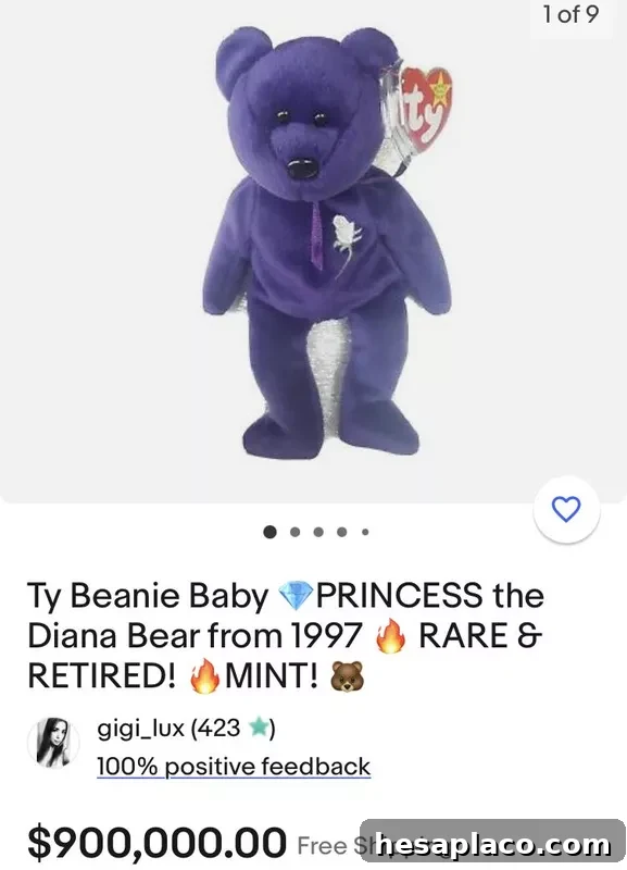 An expensive Princess bear
