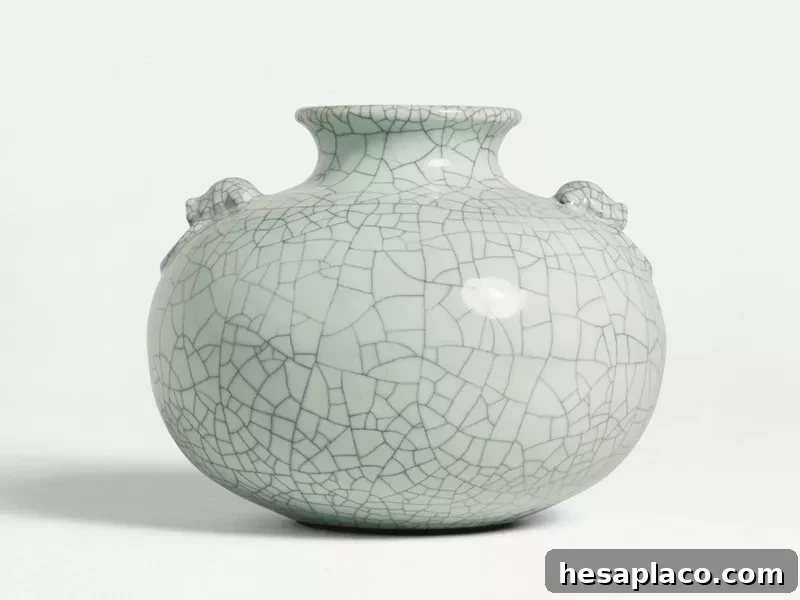Chinese Qing Ge Ware Celadon Vase