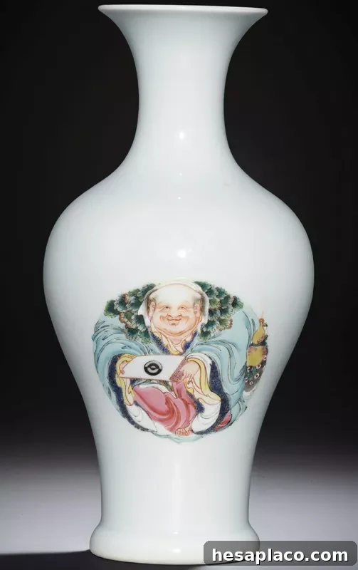 Chinese Famille-Rose Baluster Vase