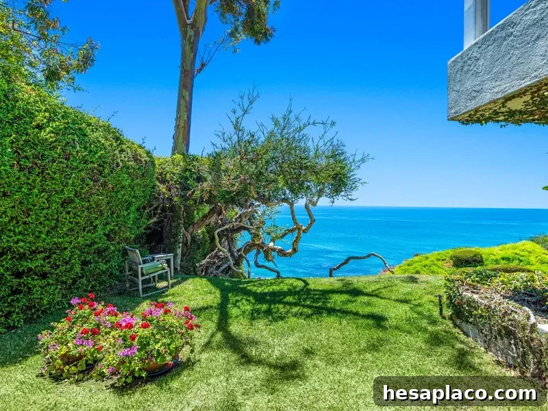Back of James Olson's Malibu home
