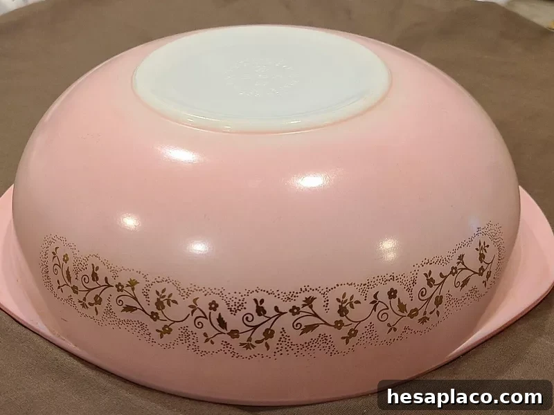 Pink Duchess Pyrex bowl