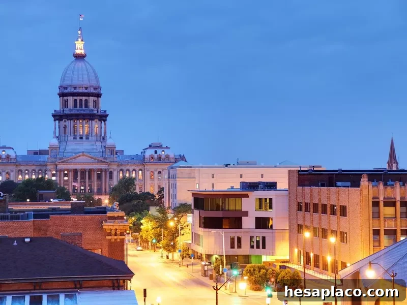Illinois State Capitol in Springfield