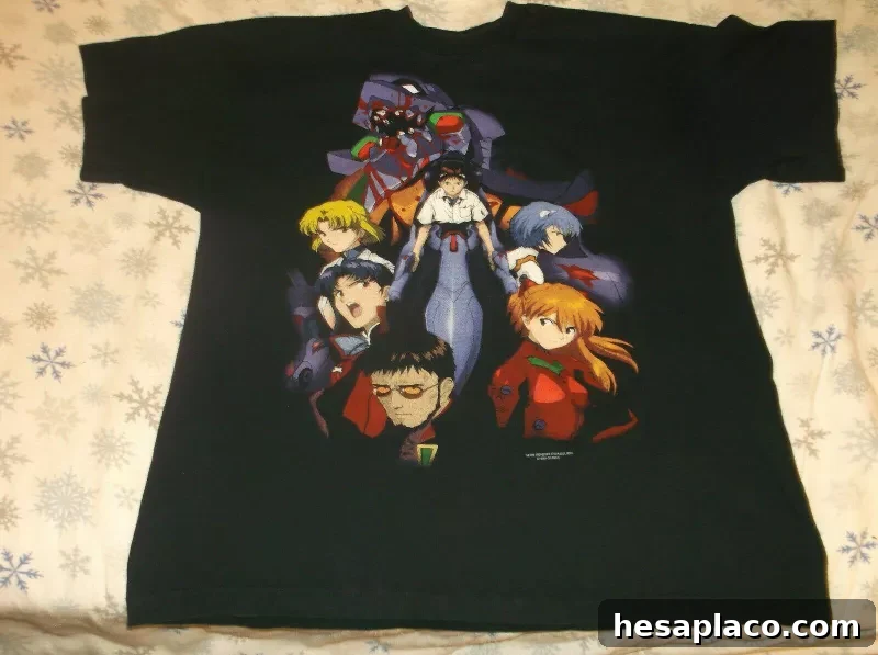 Vintage Neon Genesis Evangelion Anime T-Shirt