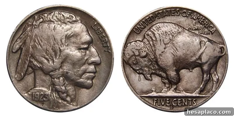 1923 S Buffalo Nickel