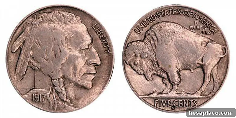 1917 S Buffalo Nickel