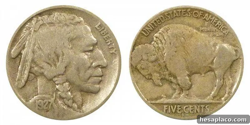 1927 S Buffalo Nickel