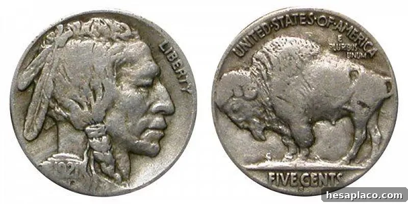 1921 S Buffalo Nickel