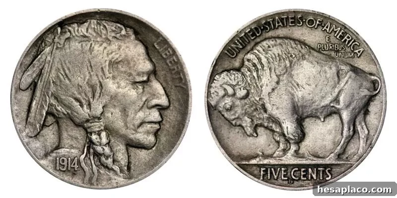 1914 D Buffalo Nickel