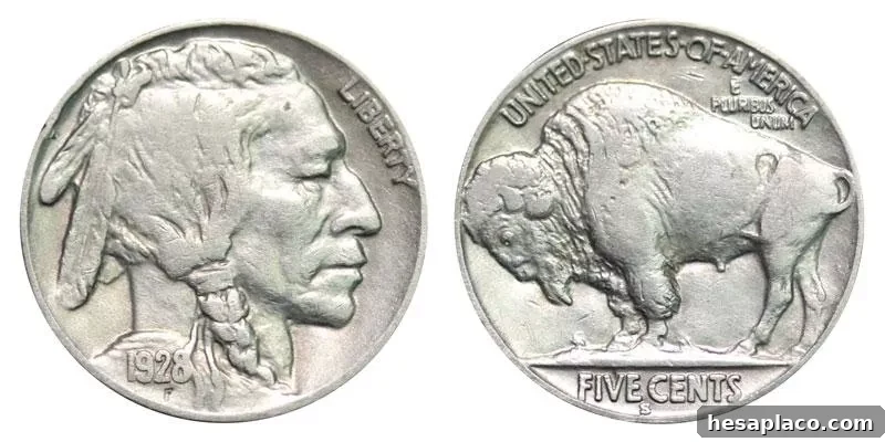 1928 S Buffalo Nickel