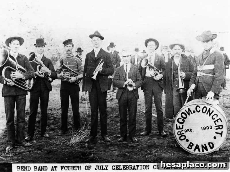 Musicians in Bend Oregon during an Independence Day event