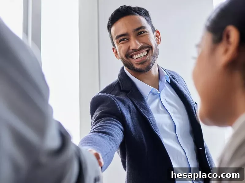 Shot of two business people networking
