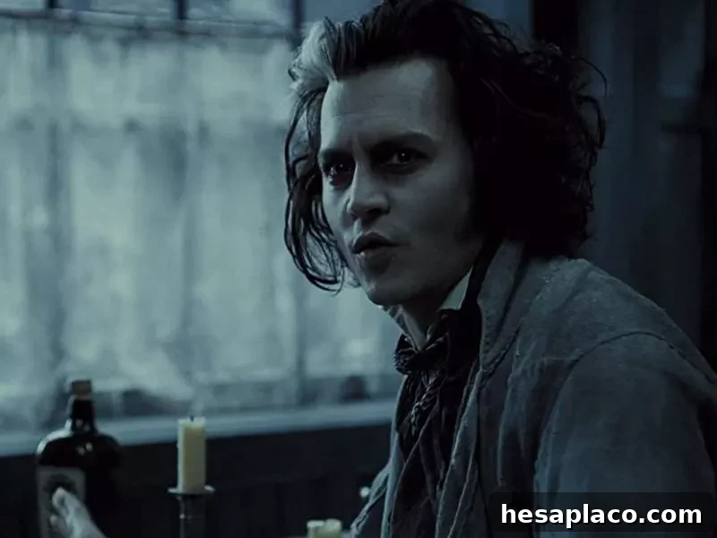 Johnny Depp as Sweeney Todd