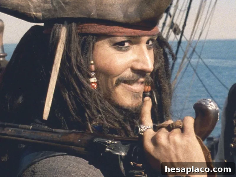 Johnny Depp as Jack Sparrow
