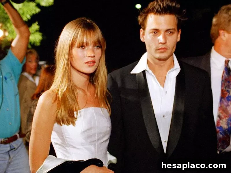 Johnny Depp and Kate Moss