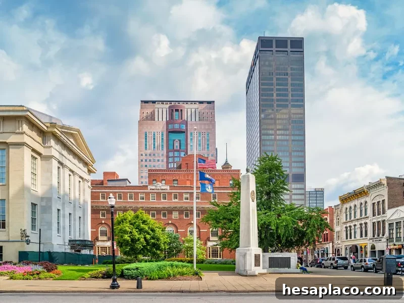 Downtown Louisville Kentucky USA