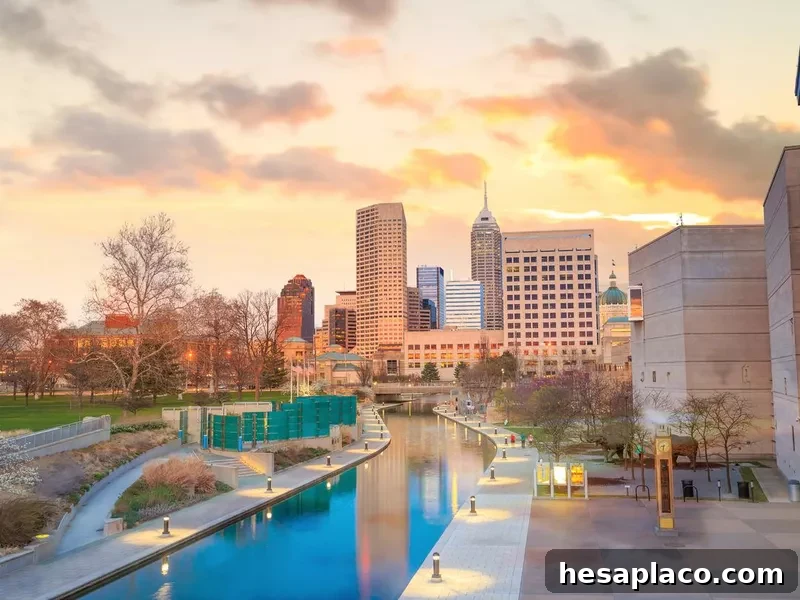 Downtown Indianapolis skyline