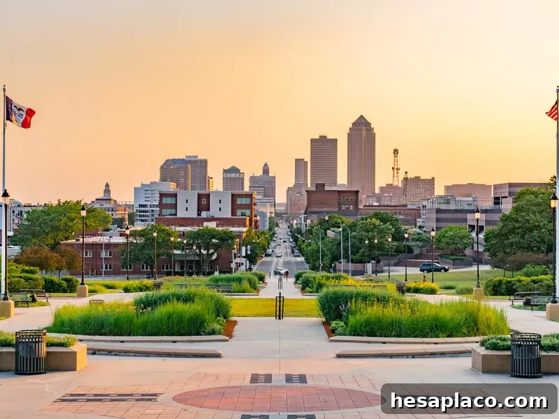 Des Moines, Iowa Skyline