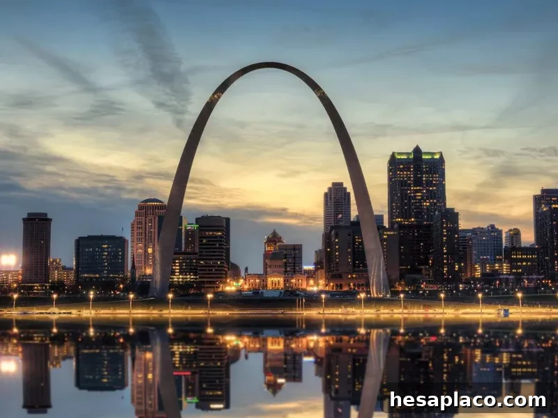 St. Louis Skyline at Sunset