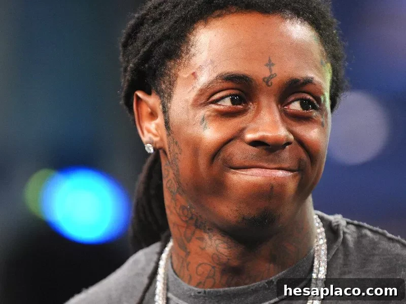 Lil Wayne with no glasses