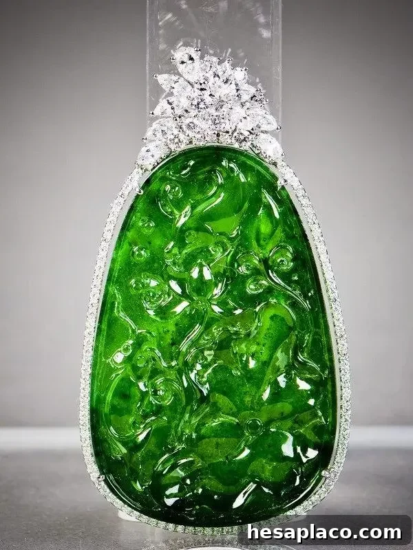 Translucent Natural Jade Pendant