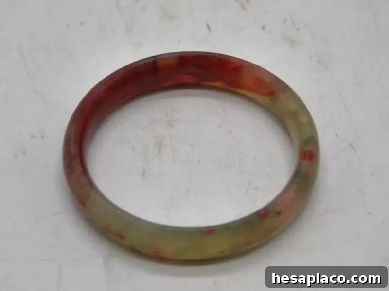 Chinese Carved Jade Bangle