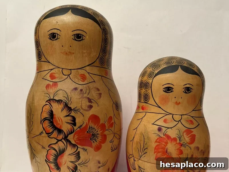 Hand Painted Russian Dolls from 1969