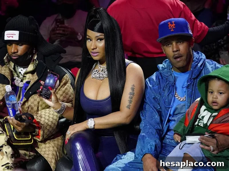 Nicki Minaj with family