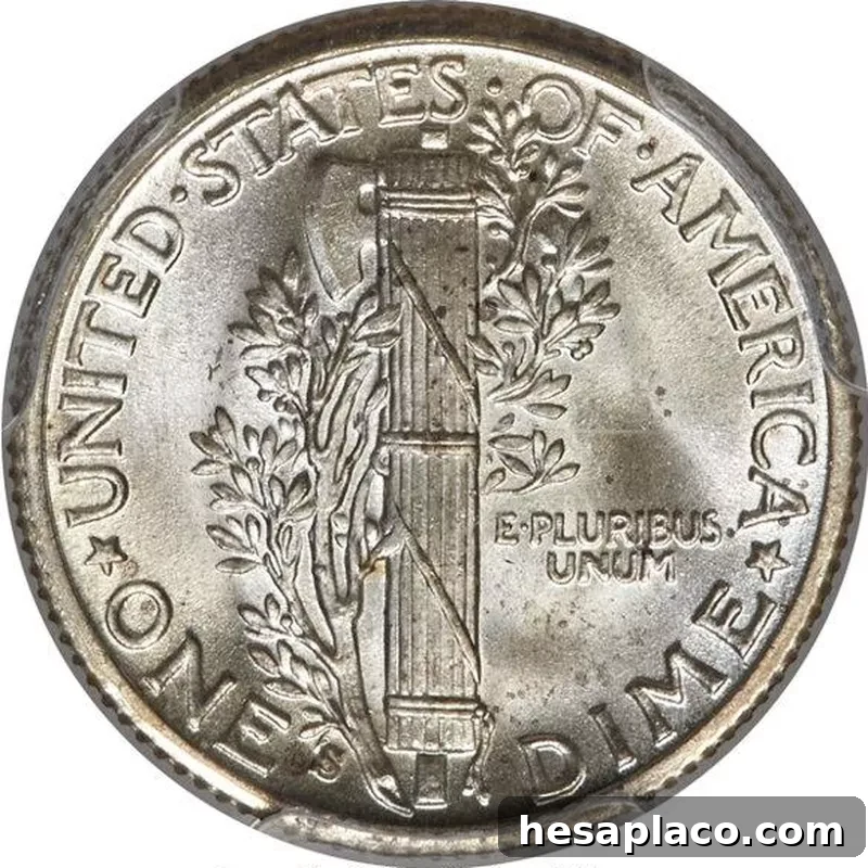 1935-S Mercury Dime with Full Band