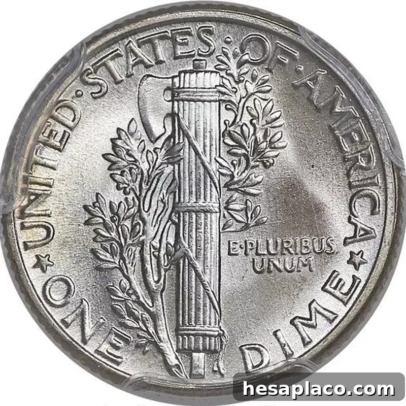 1945 Mercury Dime with Full Band
