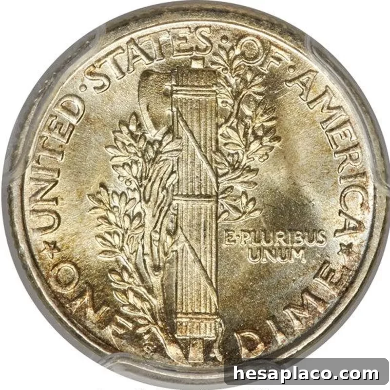 1918-S Mercury Dime with Full Band