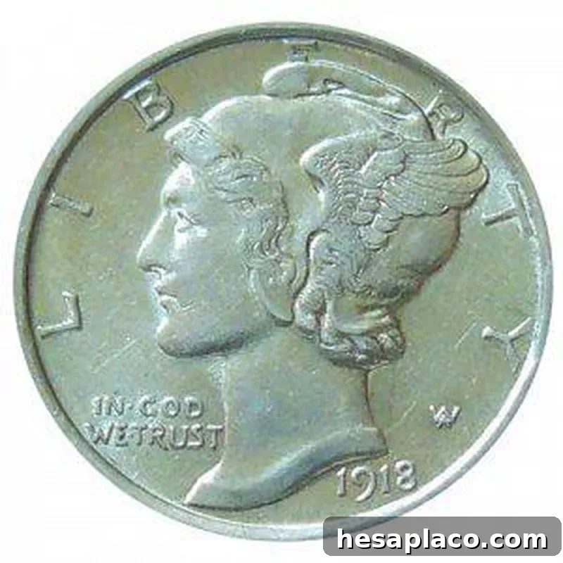 1918-D Mercury Dime